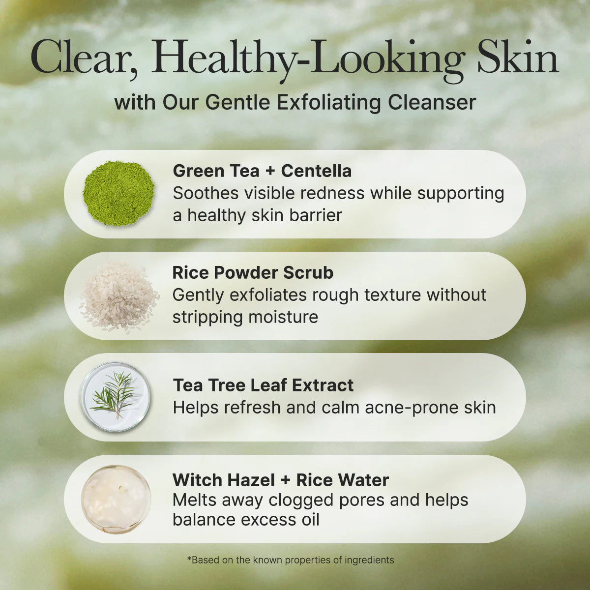 Arencia Fresh Green Mochi Cleanser