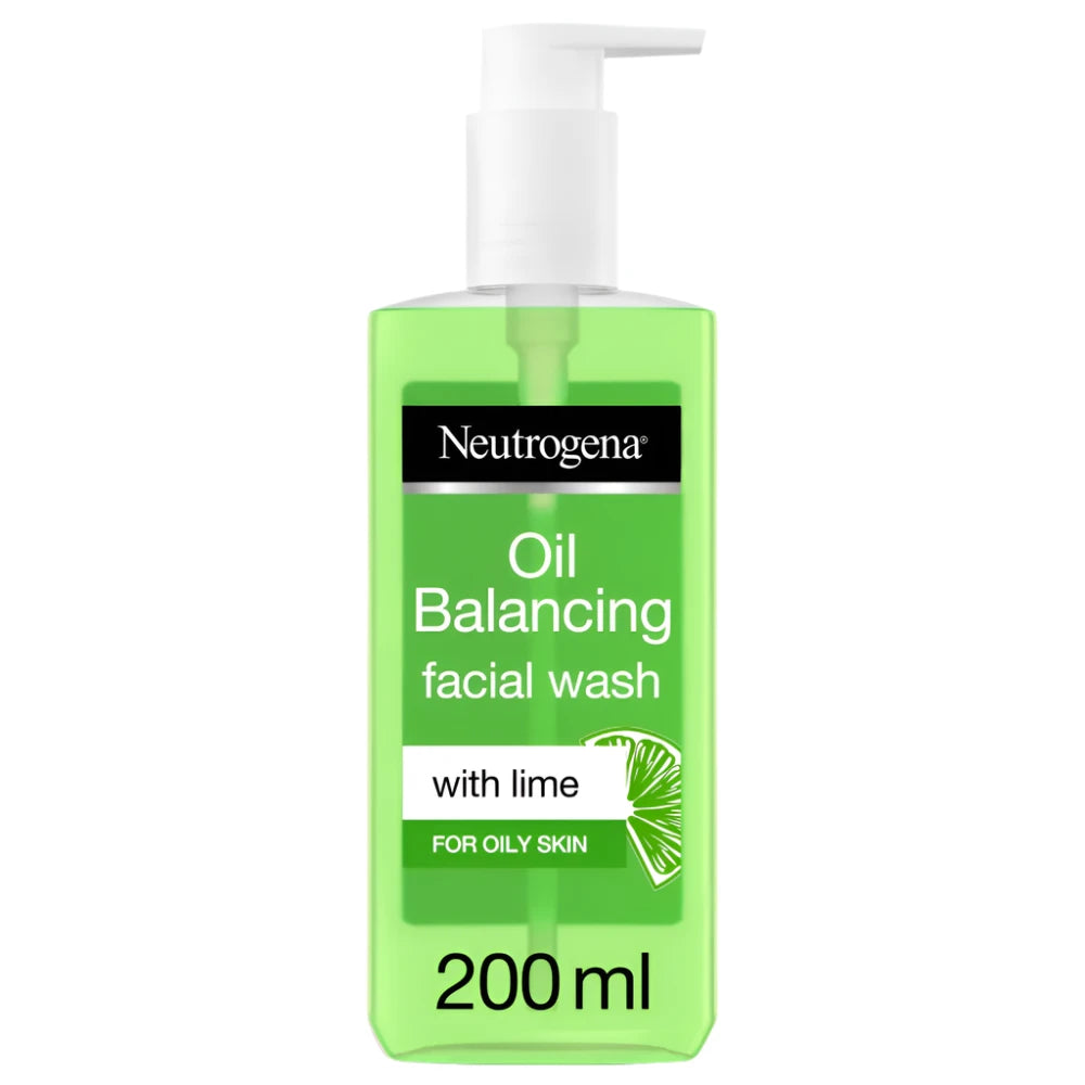 NEUTROGENA - Oil Balancing Facial Wash, Lime, For Oily Skin, 200ml