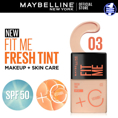 Maybelline Fit me Fresh Tint Vit C + SPF 50 - 30ml