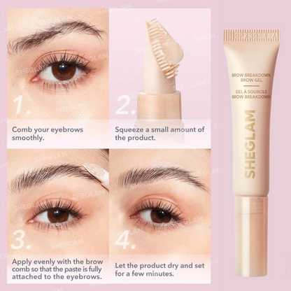 Sheglam Brow Breakdown Brow Gel - Achieve Laminated Brows at Home - Flavless.com