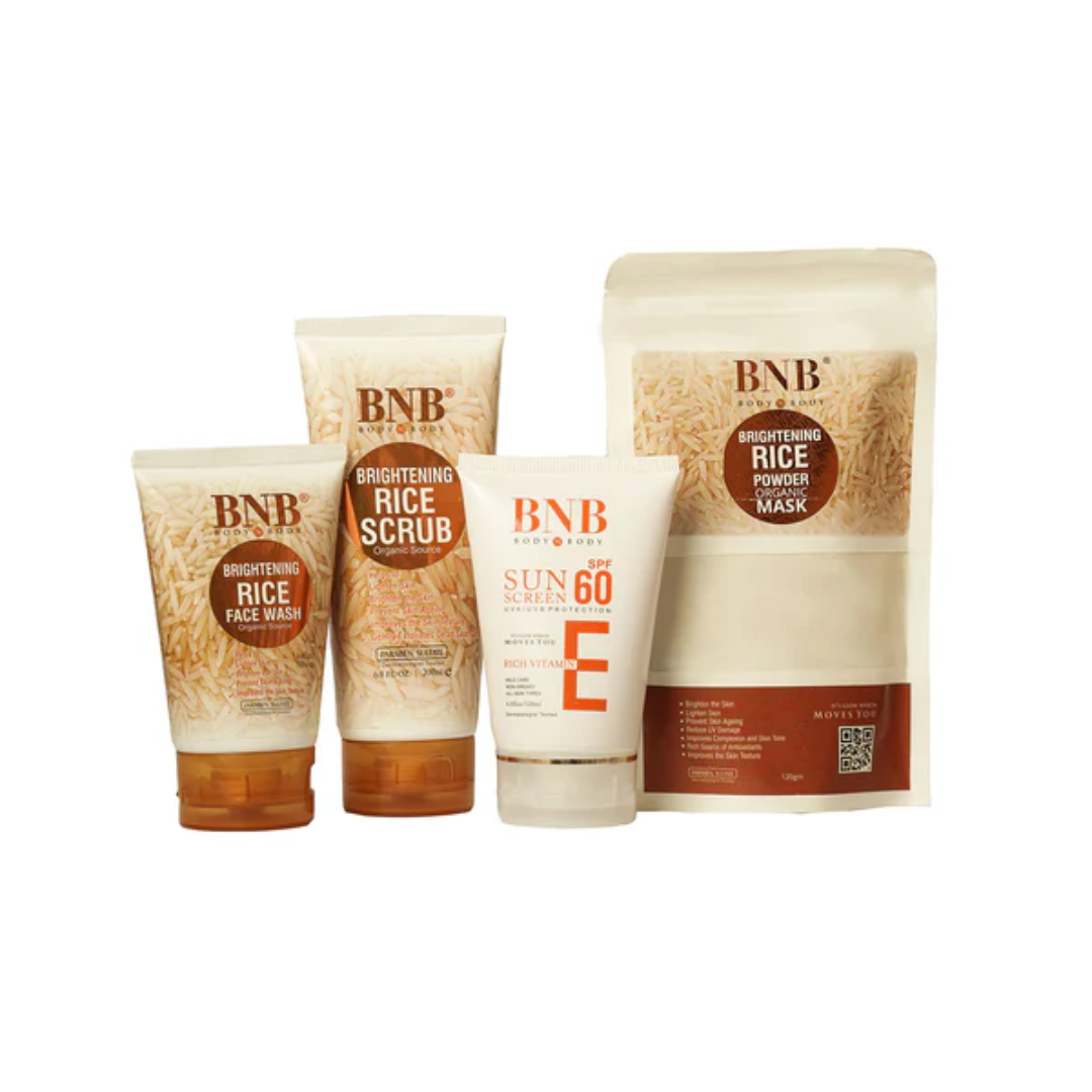 BNB Radiance Resurgence Bundle (Rice Extract Kit + Vitamin E Spf60) - Flavless.com