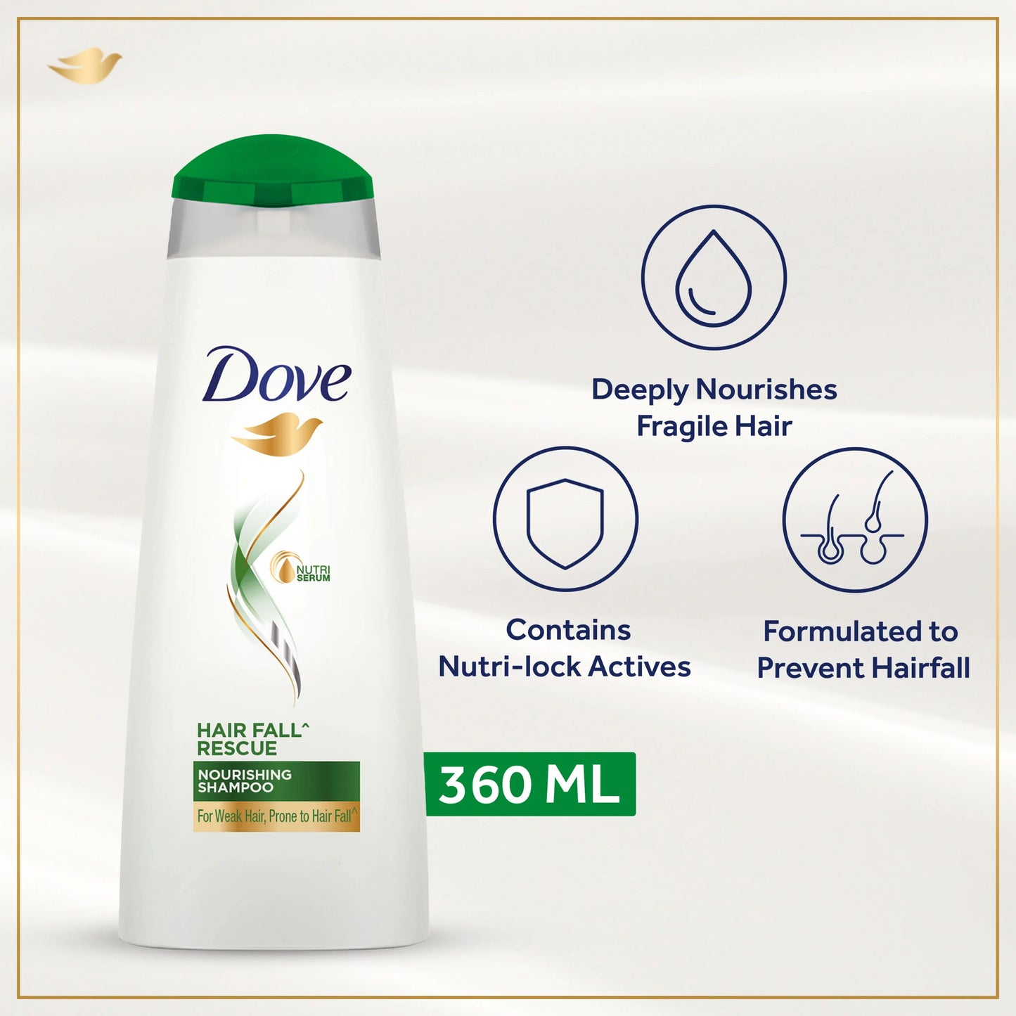 Dove Hairfall Rescue Shampoo - 360ML