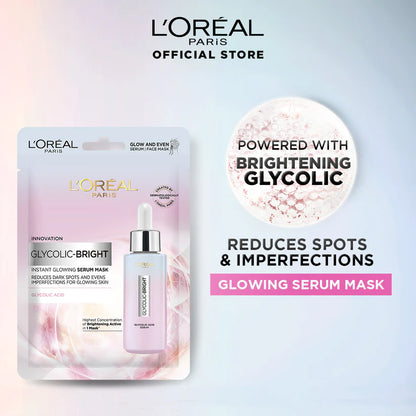 L'Oreal Paris Glycolic Bright Instant Glowing Serum Mask