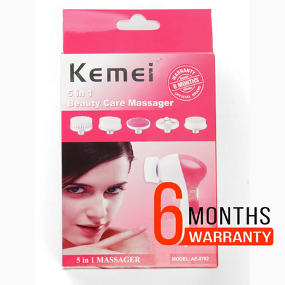 Kemei AE-8782 5 in 1 Beauty Care Facial Massager - Flavless.com