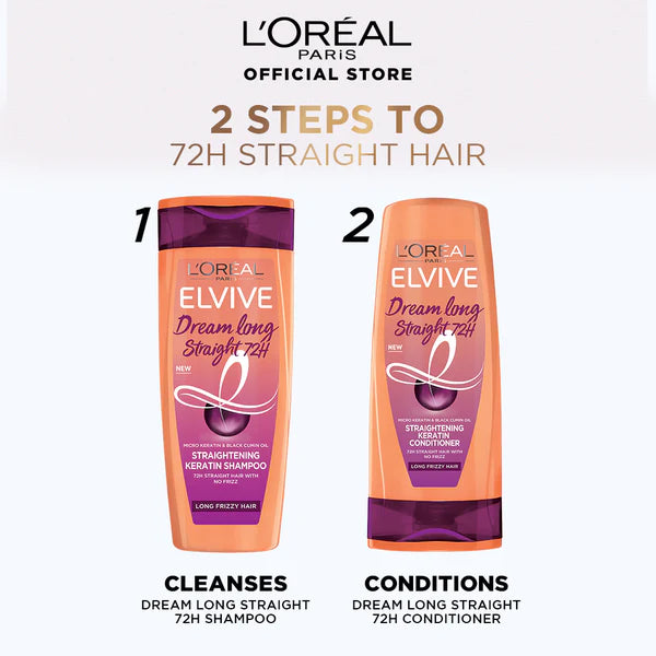 L'Oreal Paris Dream Long Straight 72H Conditioner 175Ml