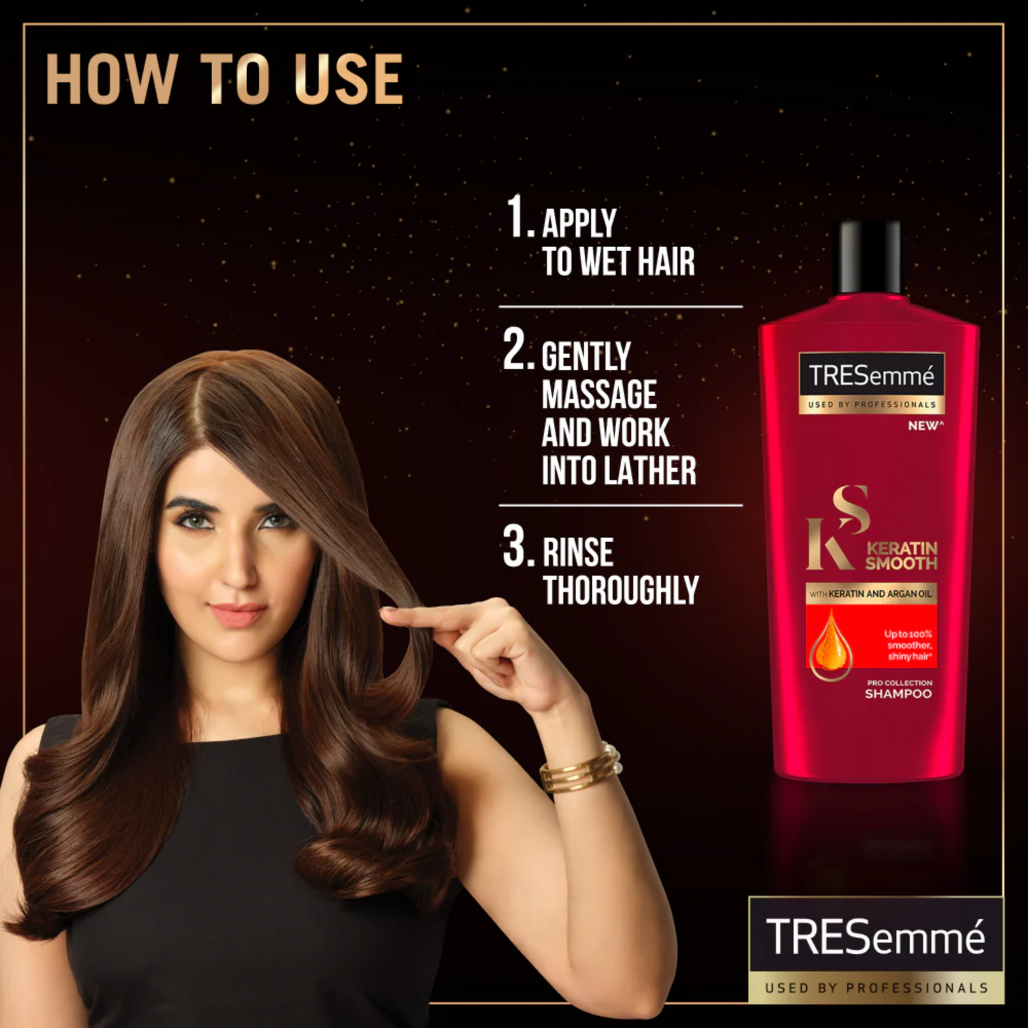 Tresemme Keratin Smooth & Straight Shampoo - 650ML