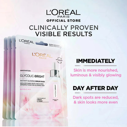 L'Oreal Paris Glycolic Bright Instant Glowing Serum Mask