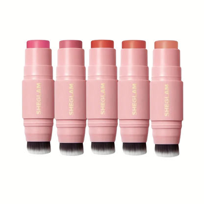 Sheglam Glowin' Up Skin Stick Collection: Multi-Finish Blushes & Highlighters (Pack Of 5) - Flavless.com