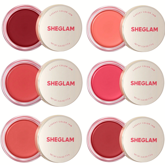 SHEGLAM Cheeky Color Jam Collection: Bouncy Blushes for Every Mood (Pack Of 6) - Flavless.com