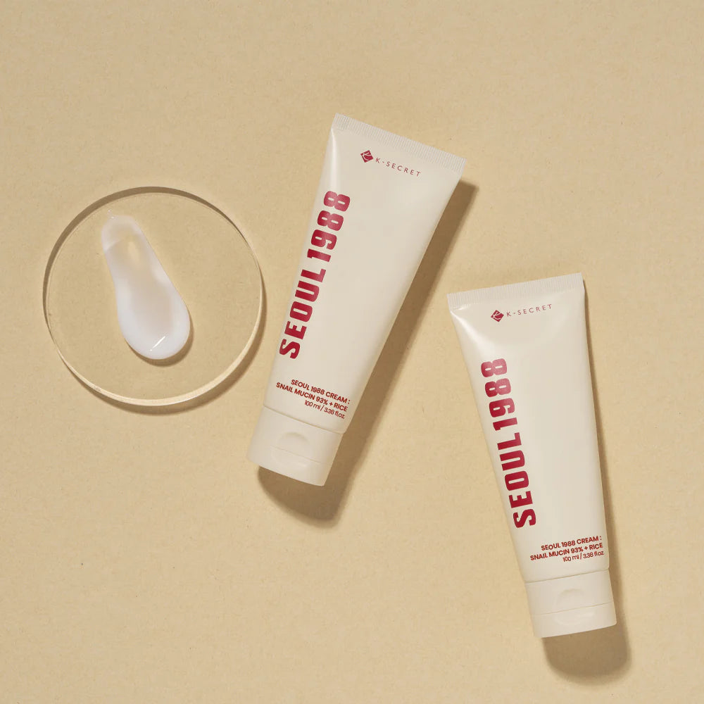 SEOUL 1988 Cream Snail Mucin 93% + Rice 100ML