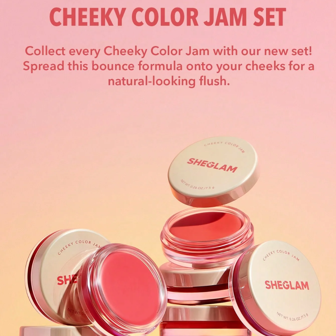 SHEGLAM Cheeky Color Jam Collection: Bouncy Blushes for Every Mood (Pack Of 6) - Flavless.com