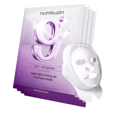 No.9 NAD+ BIO Lifting-sil Full Face Mask (4 Sheets)