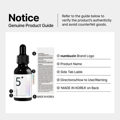 No.5+ Glutathione Vitamin Concentrated Serum 30ML