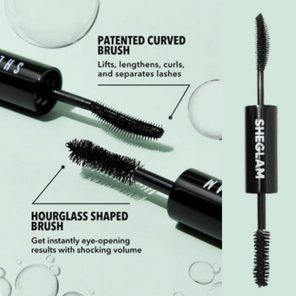 Sheglam All-In-One Volume & Length Waterproof Mascara: Double Ended for Dramatic Lashes - Flavless.com