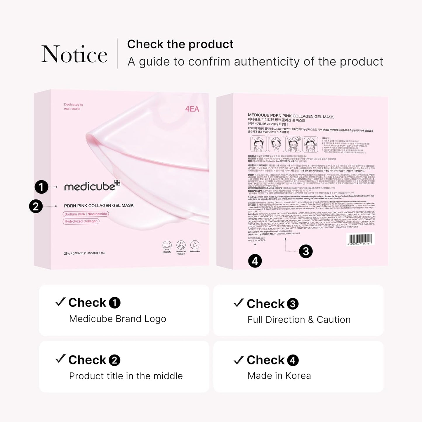 PDRN Pink Collagen Jelly Gel Mask 4ea