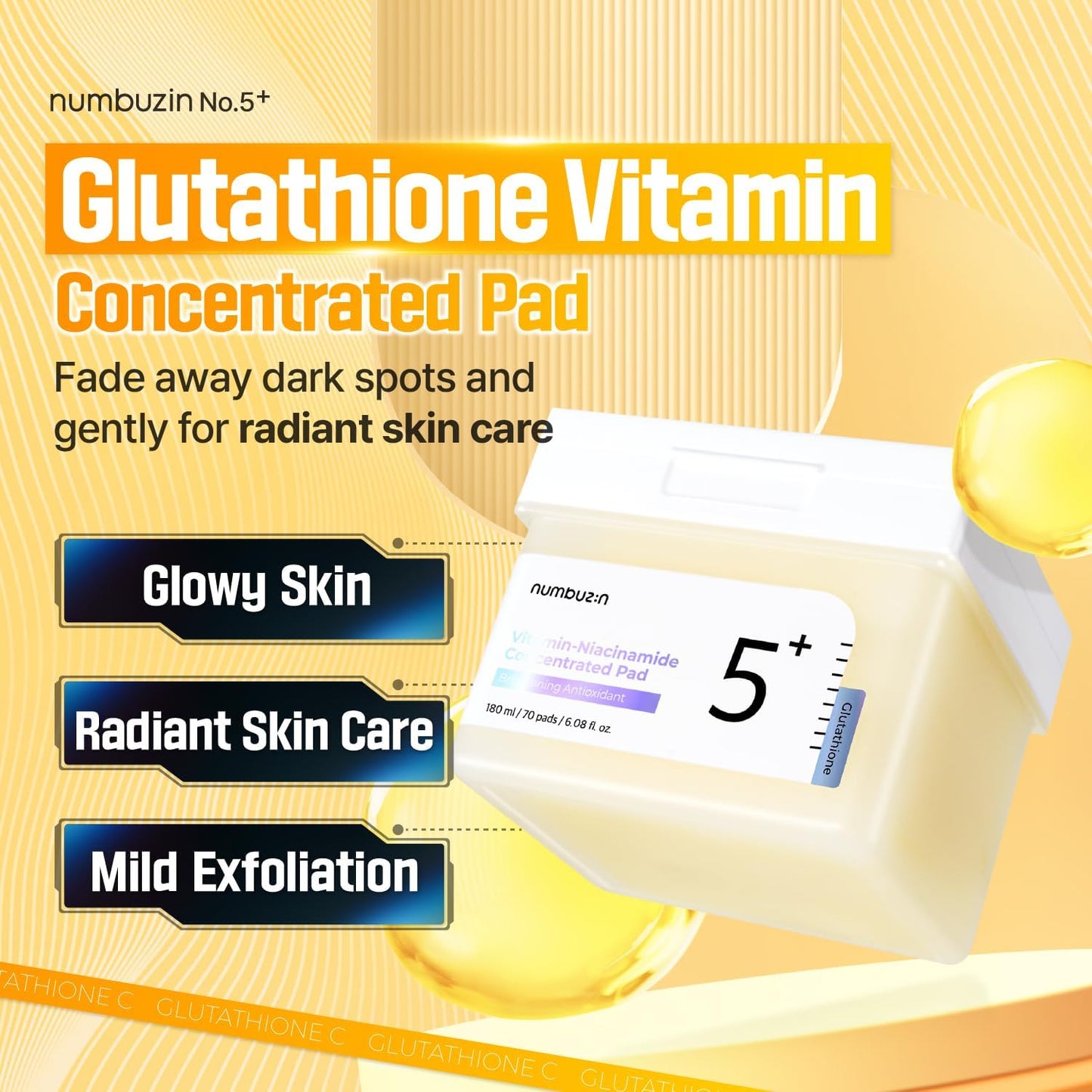 No.5 Vitamin-Niacinamide Concentrated Toner 70Pads