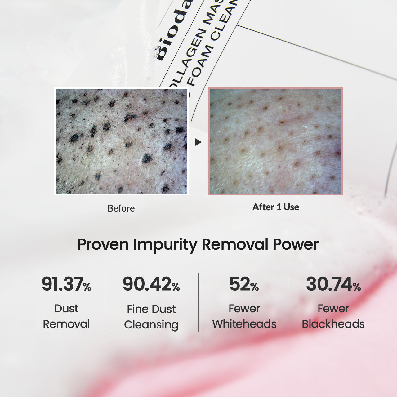 Collagen Mask to Foam Cleanser