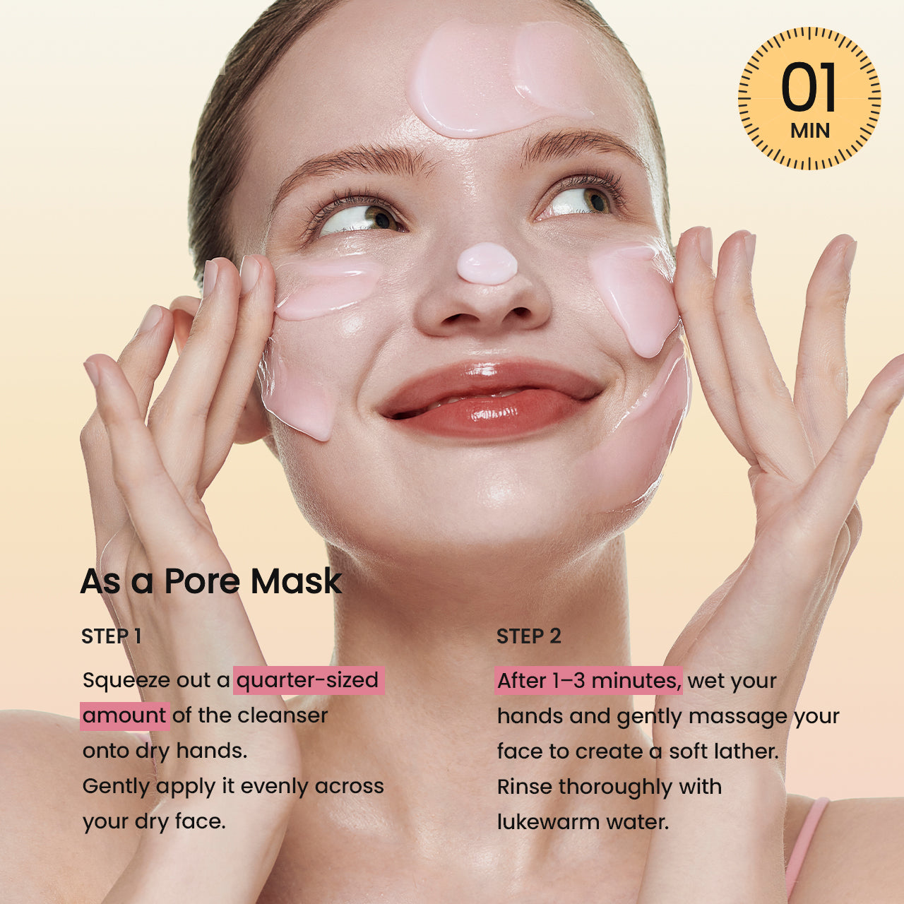 Collagen Mask to Foam Cleanser