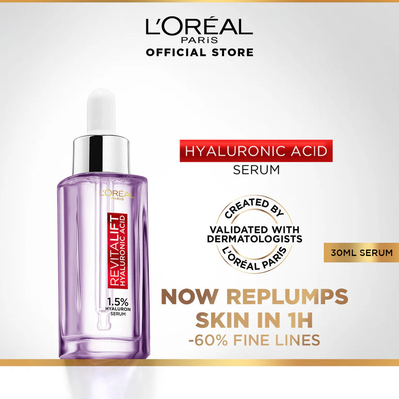 L'Oreal Paris Revitalift 1.5% Hyaluronic Acid Face Serum 30 Ml