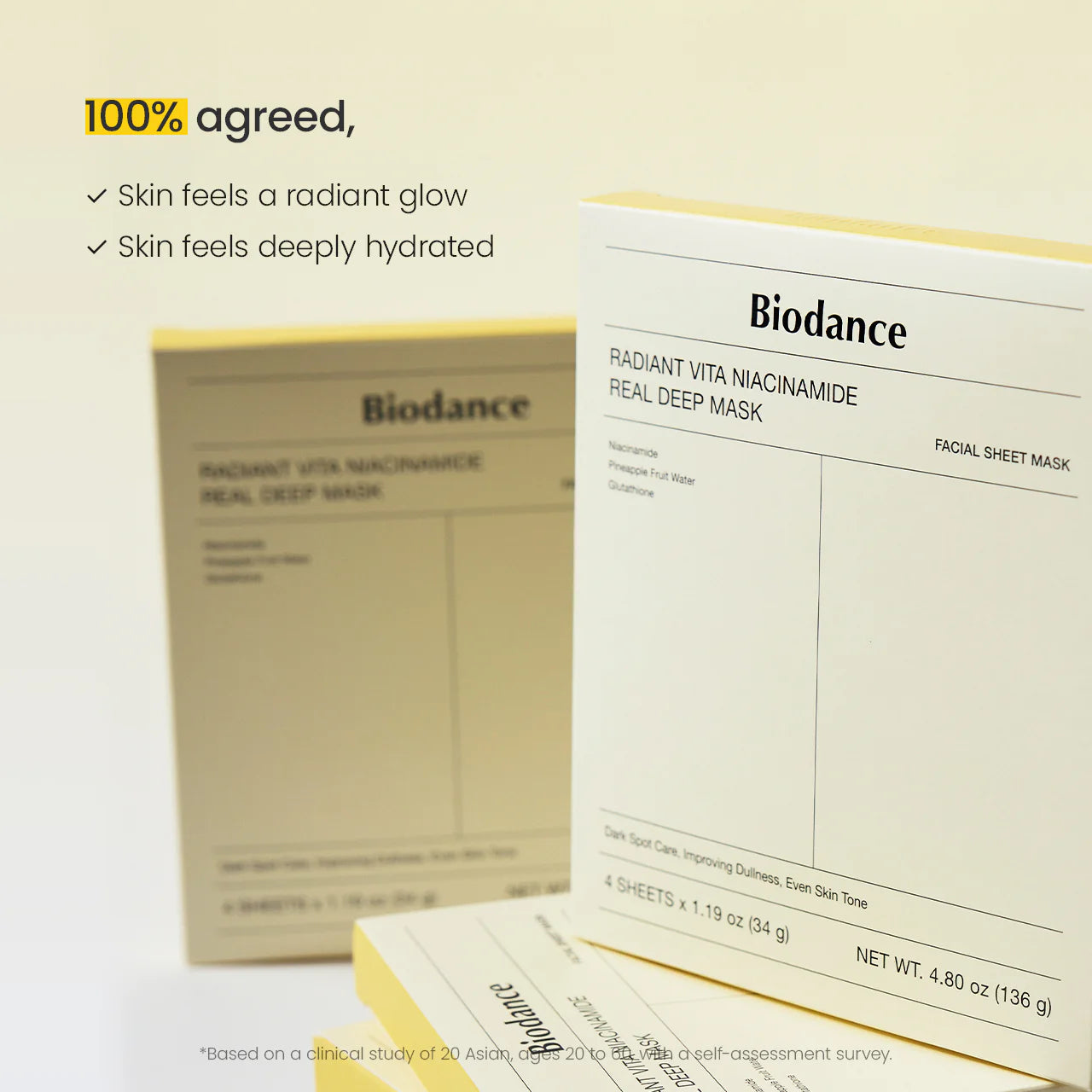 Radiant Vita Niacinamide Real Deep Mask 4 Masks EA