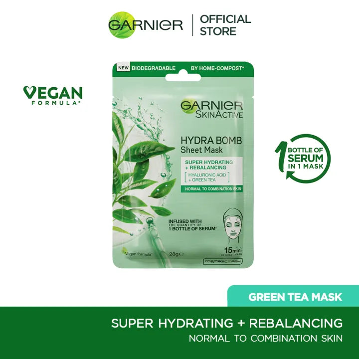 Hydra Bomb Hyaluronic Acid Green Tea Sheet Mask