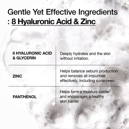 8 Hyaluronic Acid Hydrating Gentle Foaming Cleanser - 150ml