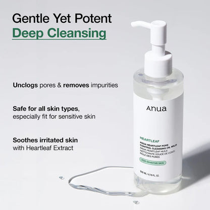 Anua Heartleaf Pore Cleansing Oil Mild 200ML